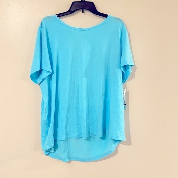 ID Ideology Plus Size Mesh-Back T-Shirt, back mesh size 3X aquatone - Picture 6 of 8